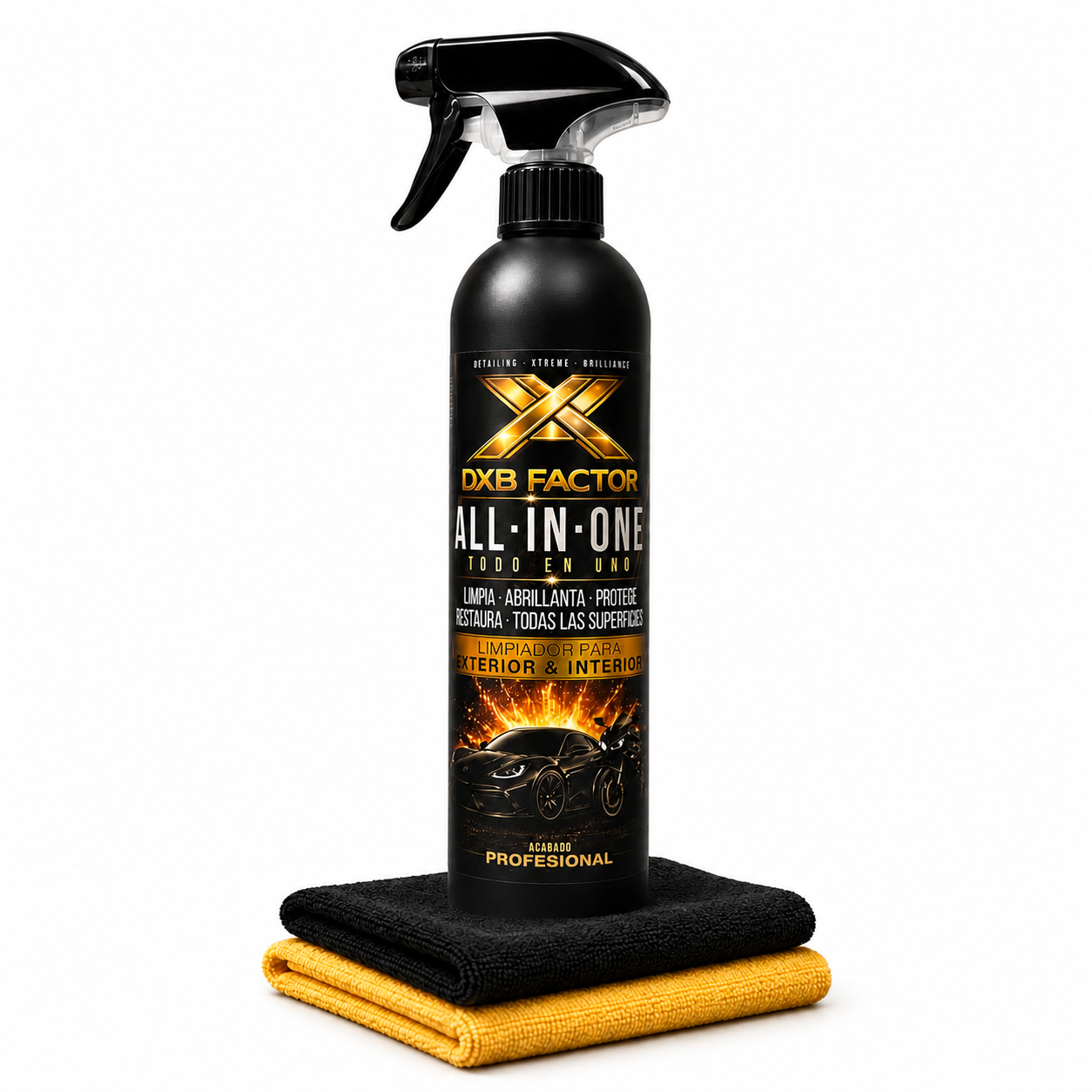 DXB Factor All-In-One 500 ml – Limpiador Premium Todo en Uno para Vehículos
