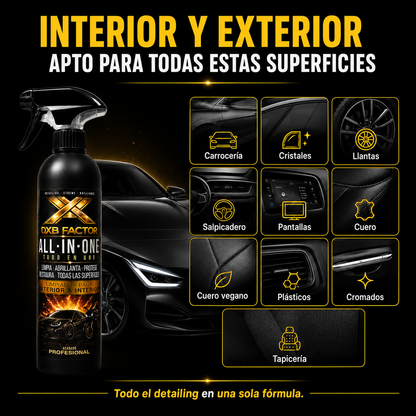 DXB Factor All-In-One 500 ml – Limpiador Premium Todo en Uno para Vehículos