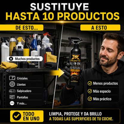 DXB Factor All-In-One 500 ml – Limpiador Premium Todo en Uno para Vehículos