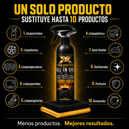 DXB Factor All-In-One 500 ml – Limpiador Premium Todo en Uno para Vehículos