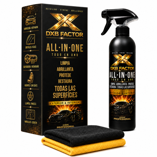DXB Factor All-In-One 500 ml – Limpiador Premium Todo en Uno para Vehículos