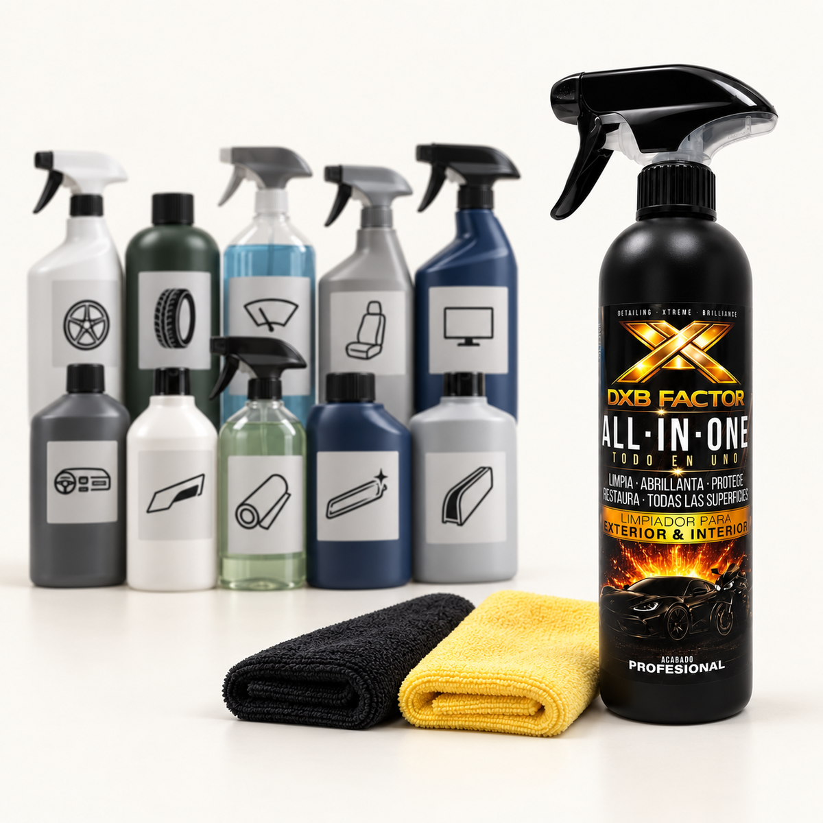 One bottle. Ten fewer products. ALL IN ONE